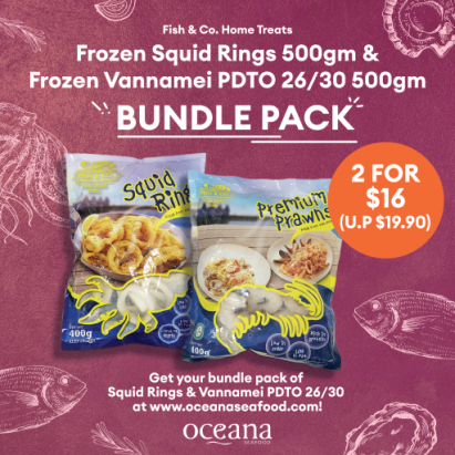 Frozen Fish & Co. Home Treats PDTO & Squid Rings BUNDLE PACK